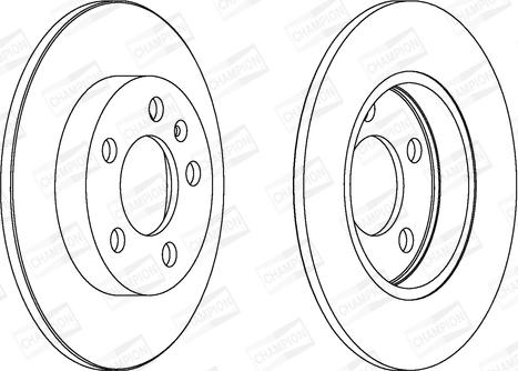 Champion 562177CH - Brake Disc autospares.lv