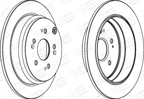 Champion 562884CH - Brake Disc autospares.lv