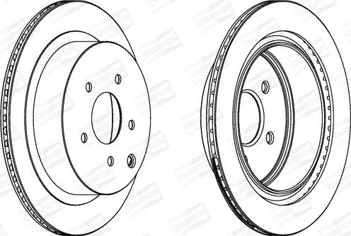 Champion 562871CH - Brake Disc autospares.lv