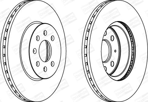 Champion 562315CH - Brake Disc autospares.lv