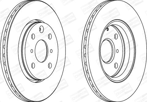 Champion 562311CH - Brake Disc autospares.lv