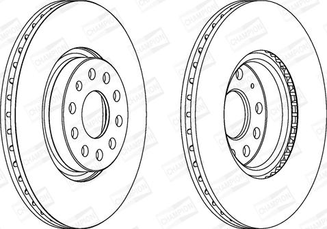 Champion 562387CH - Brake Disc autospares.lv