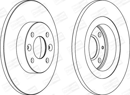 Champion 562293CH - Brake Disc autospares.lv