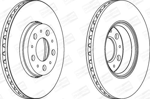 Champion 562244CH - Brake Disc autospares.lv