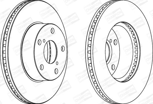 Champion 562269CH - Brake Disc autospares.lv