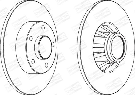 Champion 562211CH-1 - Brake Disc autospares.lv