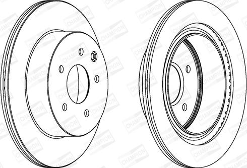 Champion 562280CH - Brake Disc autospares.lv