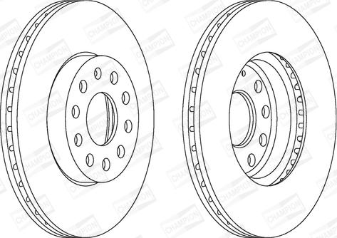 Champion 562235CH - Brake Disc autospares.lv