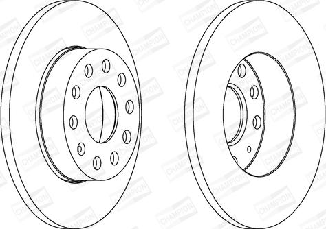 Champion 562238CH - Brake Disc autospares.lv