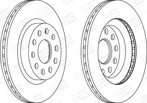 Champion 562237CH - Brake Disc autospares.lv