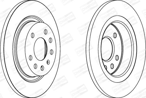 Champion 562229CH - Brake Disc autospares.lv