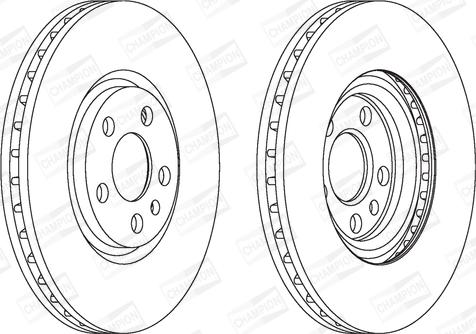 Champion 562224CH - Brake Disc autospares.lv