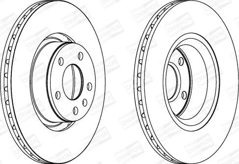 Champion 562271CH - Brake Disc autospares.lv