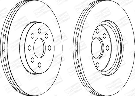 Champion 562278CH - Brake Disc autospares.lv