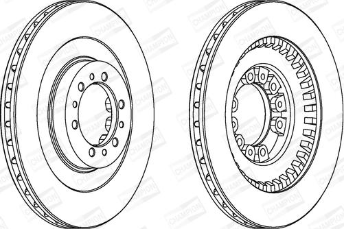 Champion 562798CH - Brake Disc autospares.lv