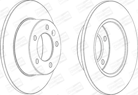 Champion 562714CH - Brake Disc autospares.lv