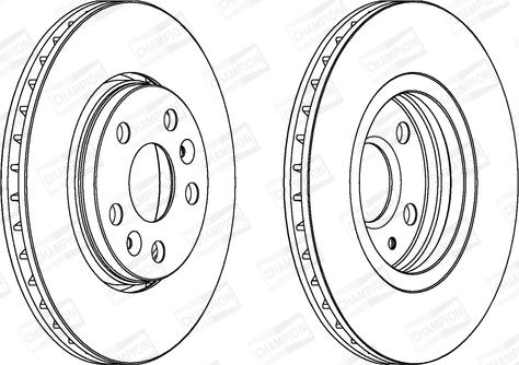 Champion 562730CH - Brake Disc autospares.lv