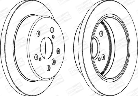 Champion 562770CH - Brake Disc autospares.lv