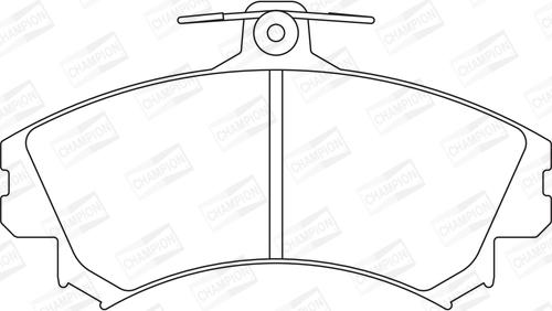 Champion 571940CH - Brake Pad Set, disc brake autospares.lv