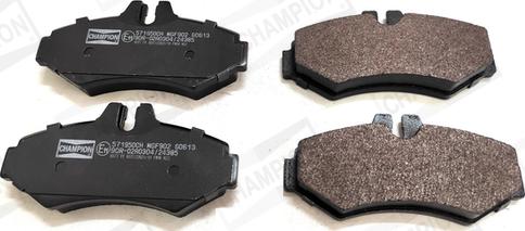 Champion 571950CH - Brake Pad Set, disc brake autospares.lv