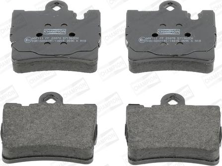 Champion 571962CH - Brake Pad Set, disc brake autospares.lv