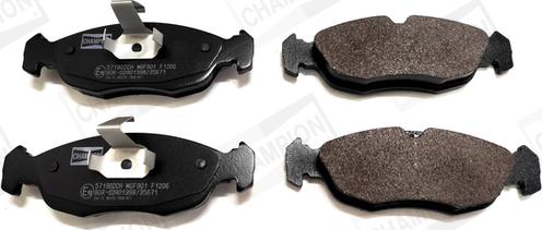 Champion 571902CH - Brake Pad Set, disc brake autospares.lv