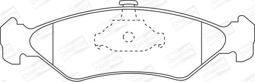 Champion 571913CH - Brake Pad Set, disc brake autospares.lv