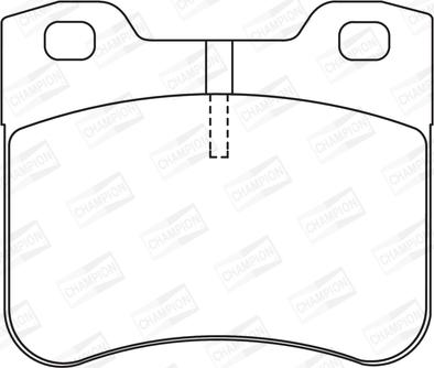 Champion 571912CH - Brake Pad Set, disc brake autospares.lv