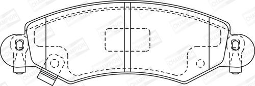 Champion 571981CH - Brake Pad Set, disc brake autospares.lv