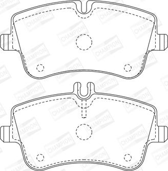 Champion 571987CH - Brake Pad Set, disc brake autospares.lv