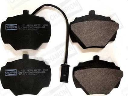 Champion 571440CH - Brake Pad Set, disc brake autospares.lv