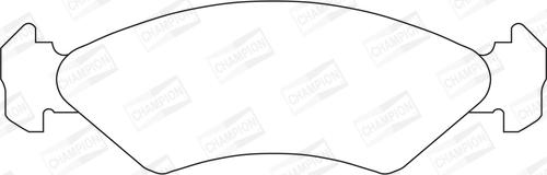 Champion 571412CH - Brake Pad Set, disc brake autospares.lv