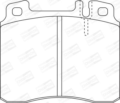 Champion 571477CH - Brake Pad Set, disc brake autospares.lv