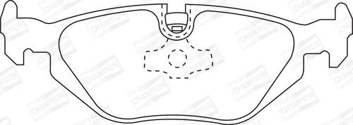 Champion 571527CH - Brake Pad Set, disc brake autospares.lv