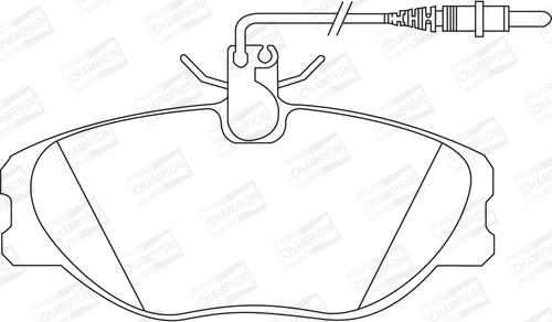 Champion 571838CH - Brake Pad Set, disc brake autospares.lv