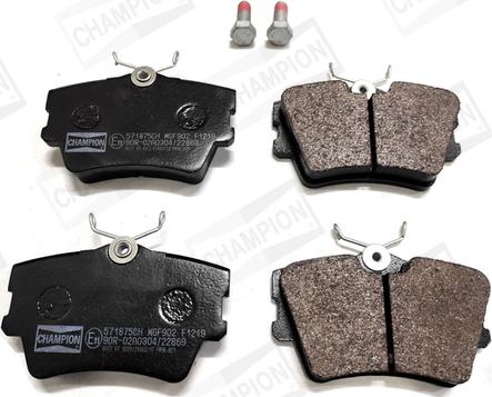 Champion 571875CH - Brake Pad Set, disc brake autospares.lv