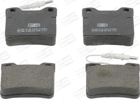 Champion 571398CH - Brake Pad Set, disc brake autospares.lv