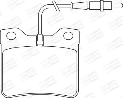 Champion 571398CH - Brake Pad Set, disc brake autospares.lv