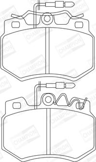 Champion 571319CH - Brake Pad Set, disc brake autospares.lv