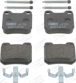 Champion 571389CH - Brake Pad Set, disc brake autospares.lv