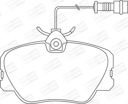 Champion 571382CH - Brake Pad Set, disc brake autospares.lv