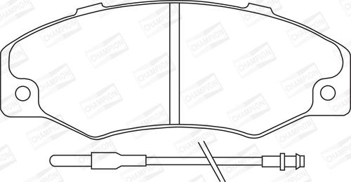 Champion 571339CH - Brake Pad Set, disc brake autospares.lv