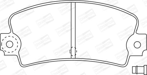 Champion 571243CH - Brake Pad Set, disc brake autospares.lv