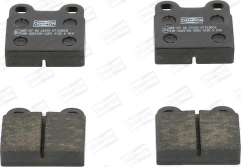 Champion 571205CH - Brake Pad Set, disc brake autospares.lv