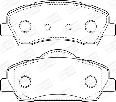 Champion 573461CH - Brake Pad Set, disc brake autospares.lv