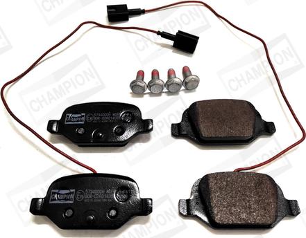 Champion 573400CH - Brake Pad Set, disc brake autospares.lv