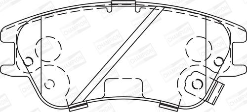 Champion 573642CH - Brake Pad Set, disc brake autospares.lv