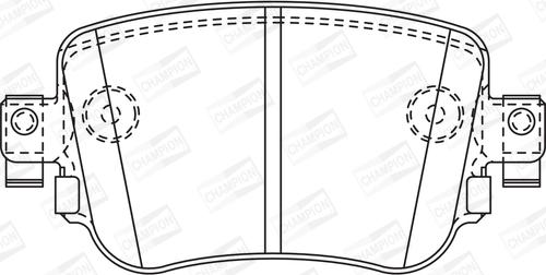 Champion 573603CH - Brake Pad Set, disc brake autospares.lv