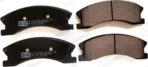 Champion 573636CH - Brake Pad Set, disc brake autospares.lv