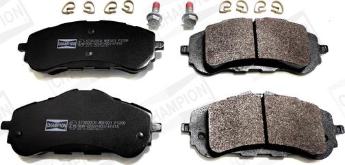 Champion 573620CH - Brake Pad Set, disc brake autospares.lv